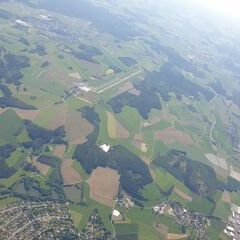 Verortung via Georeferenzierung der Kamera: Aufgenommen in der Nähe von Kreisfreie Stadt Hof, Deutschland in 2400 Meter
